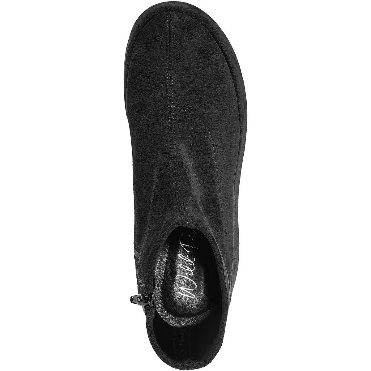 Earleef Womens Wedge Heel Short Ankle Boots