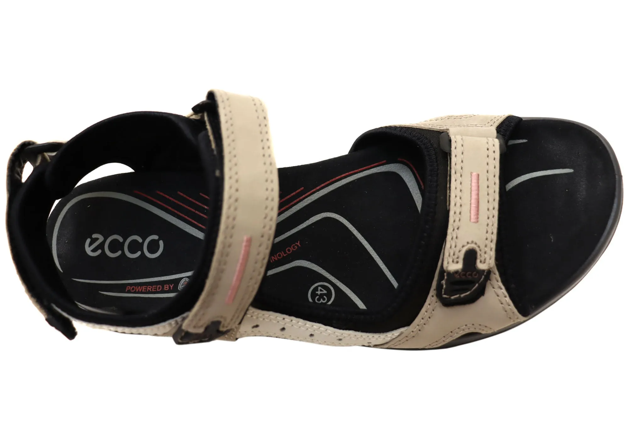 ECCO Womens Offroad Comfortable Leather Adjustable Sandals ecco Shoes
