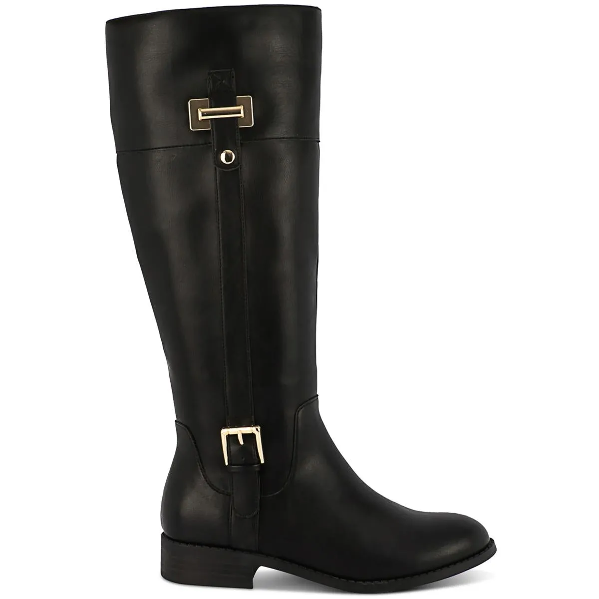 Edenn Womens Faux Leather Riding Knee-High Boots