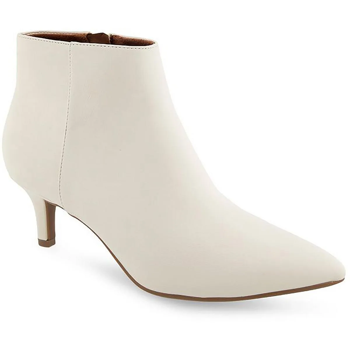 Edith Womens Faux Leather Ankle Booties