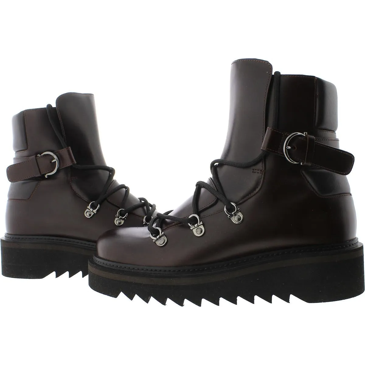 Elimo Womens Leather Pull On Ankle Boots