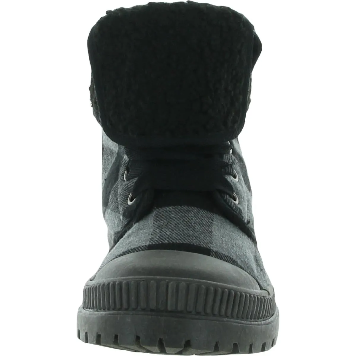 Emerson Womens Plaid Round Toe Ankle Boots
