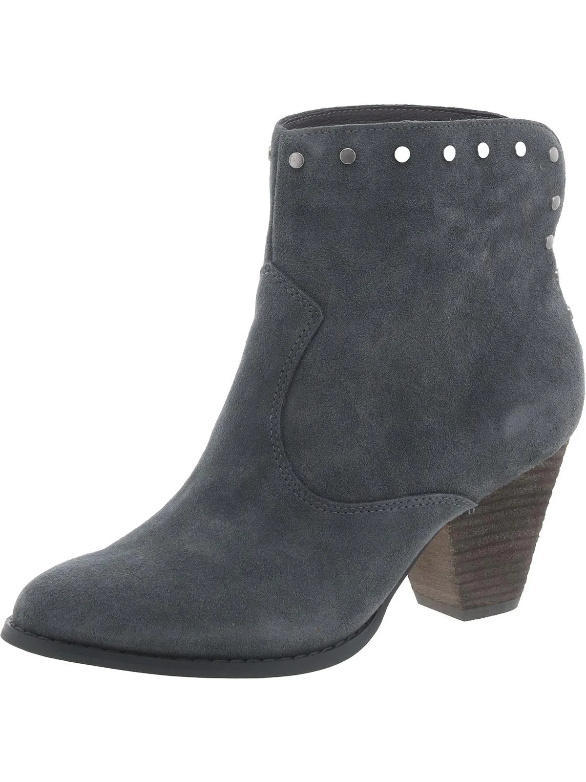 Esmae Womens Suede Studded Ankle Boots