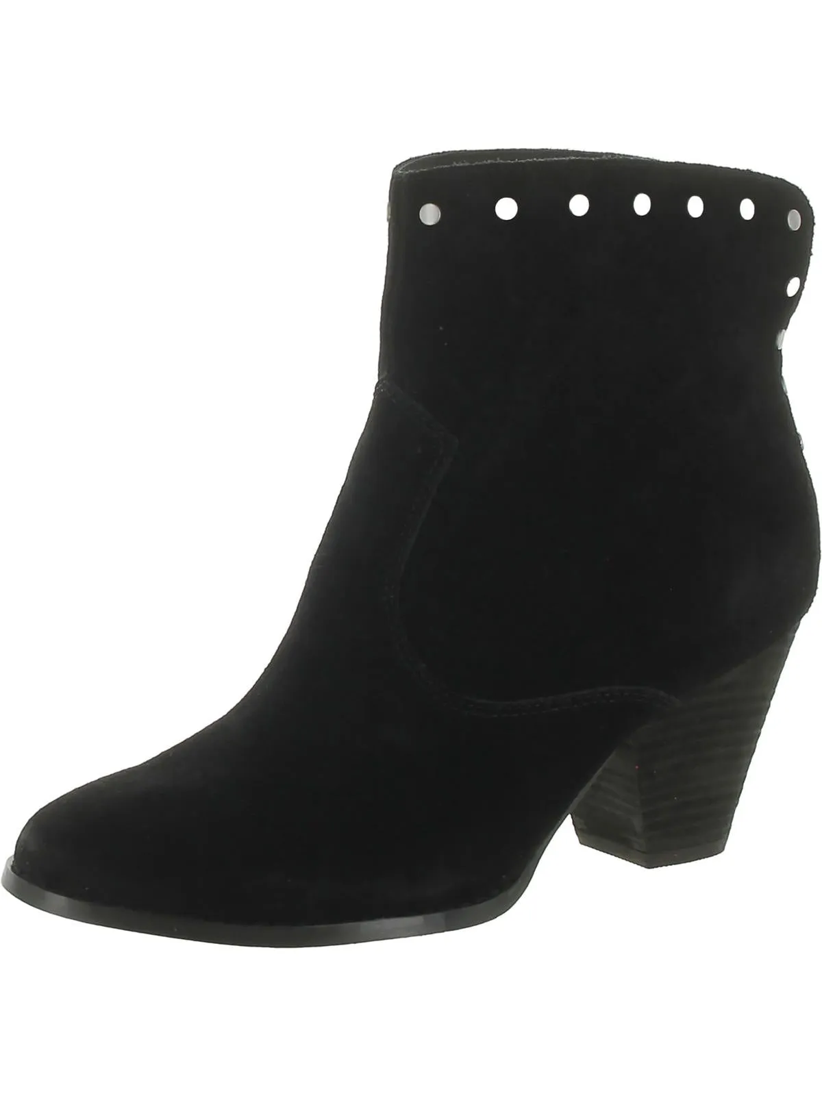 Esmae Womens Suede Studded Ankle Boots