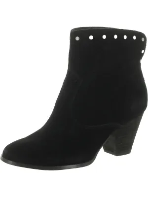 Esmae Womens Suede Studded Ankle Boots