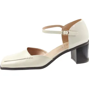 Evangeline Womens Solid Manmade Ankle Strap