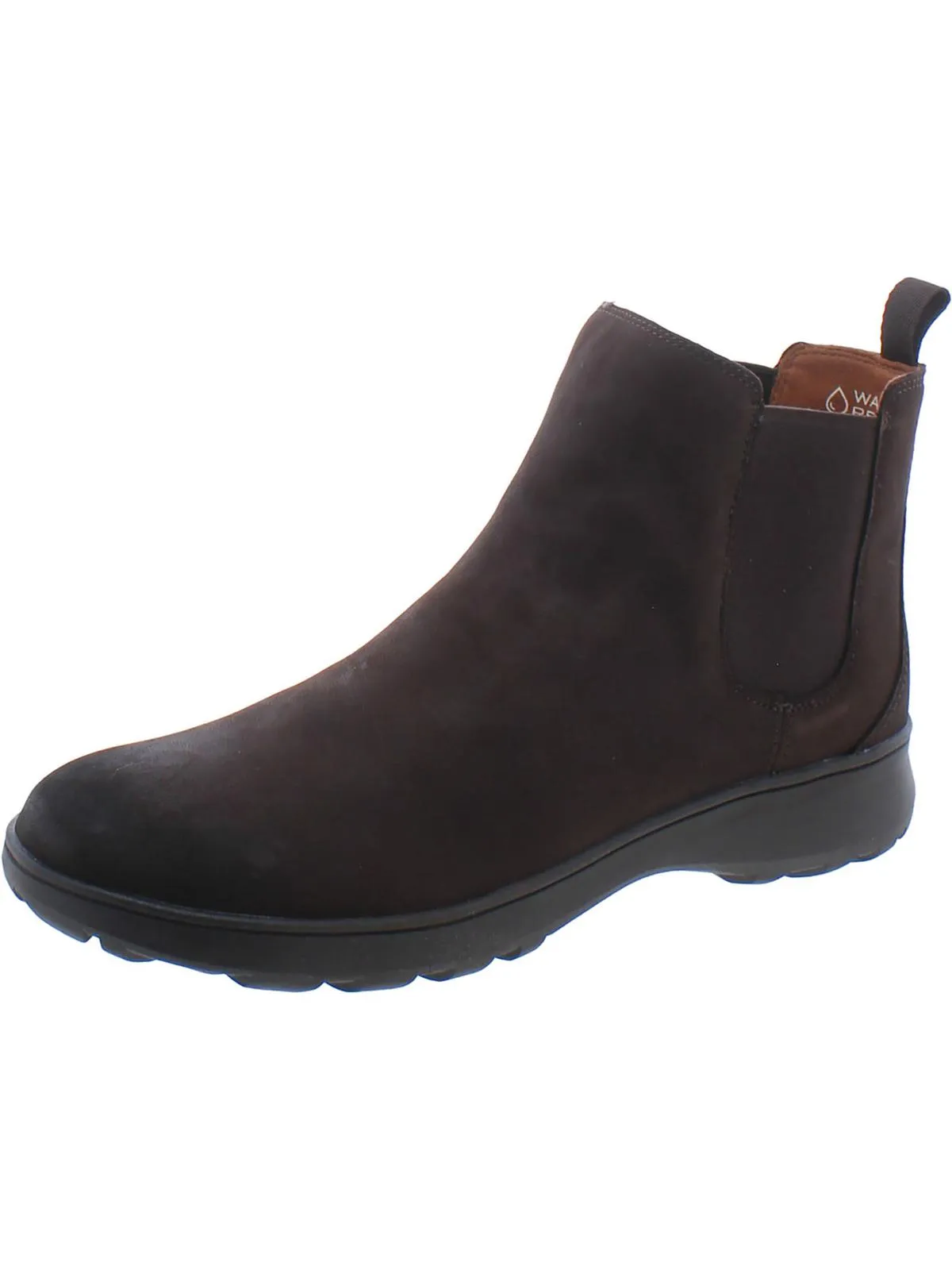 Evergreen Womens Leather Slip On Ankle Boots