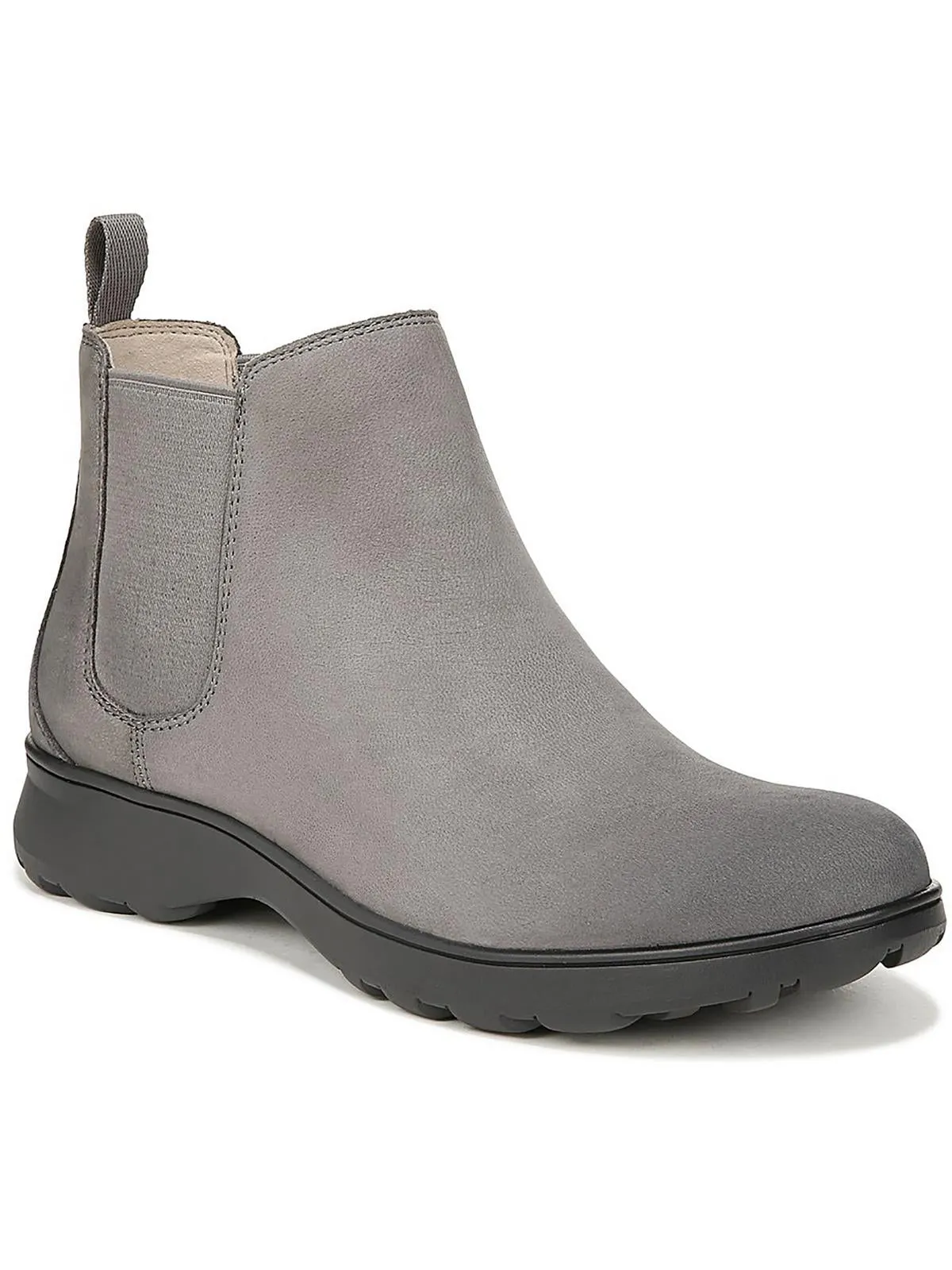 Evergreen Womens Leather Slip On Ankle Boots
