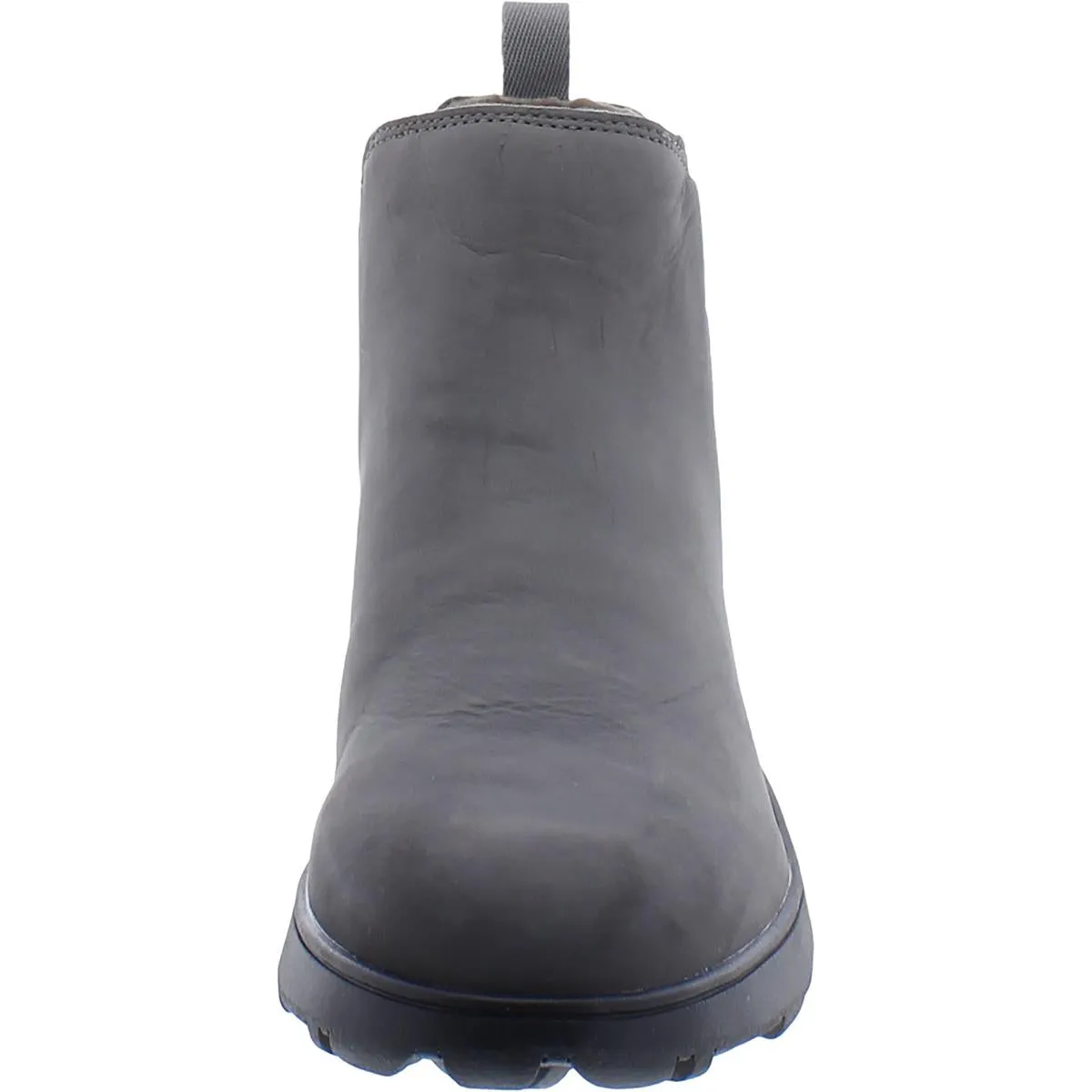 Evergreen Womens Leather Slip On Ankle Boots