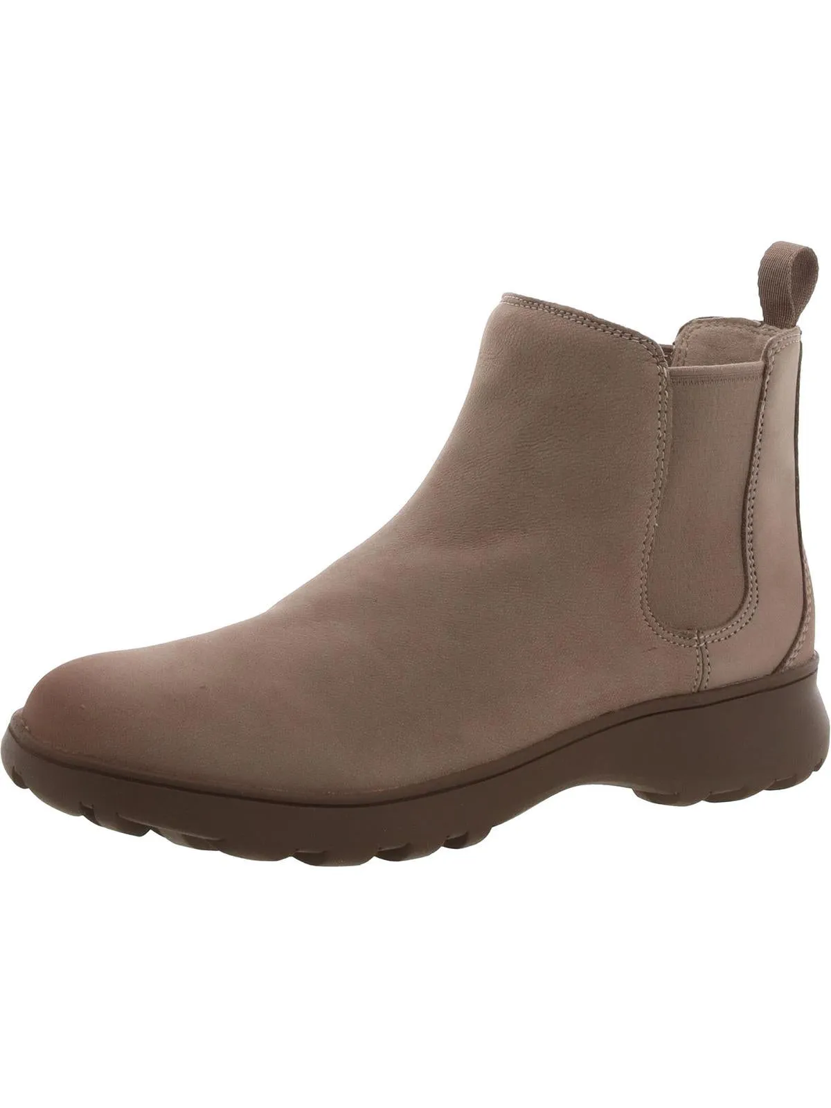 Evergreen Womens Leather Slip On Ankle Boots