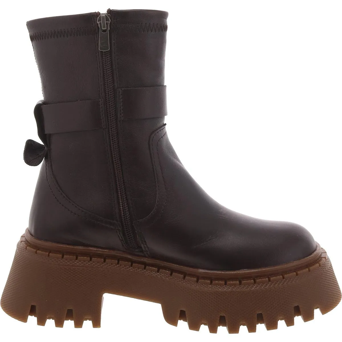 Everly Womens Lug Sole Ankle Boot Combat & Lace-Up Boots
