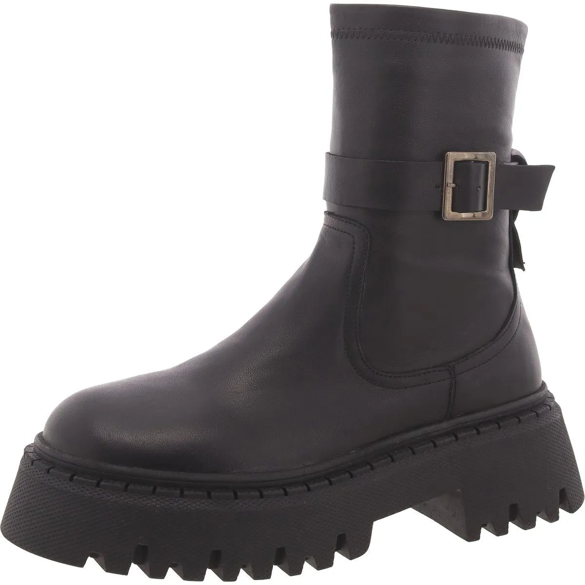 Everly Womens Lug Sole Ankle Boot Combat & Lace-Up Boots