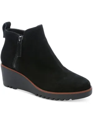Evolve Womens Suede Platform Ankle Boots