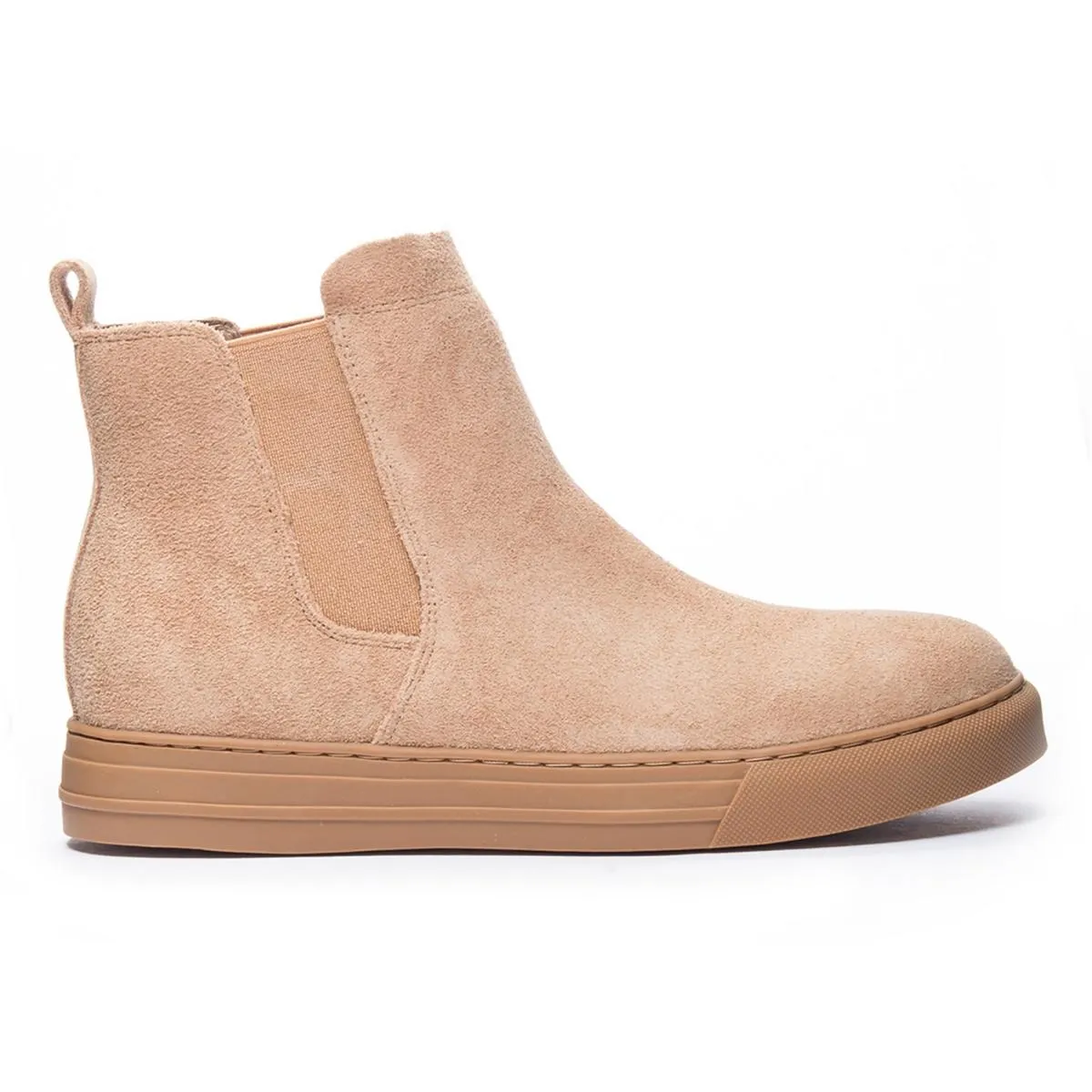 Fabina  Womens Leather Pull On Chelsea Boots