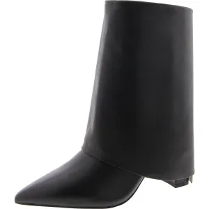 Fallon Womens Leather Pointed Toe Ankle Boots