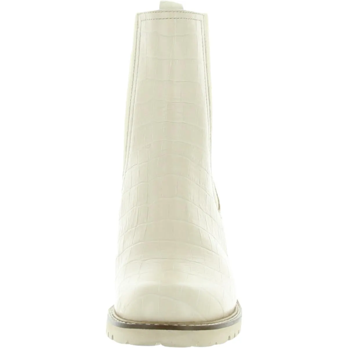 Far-Fetched Womens Leather Block Heel Ankle Boots