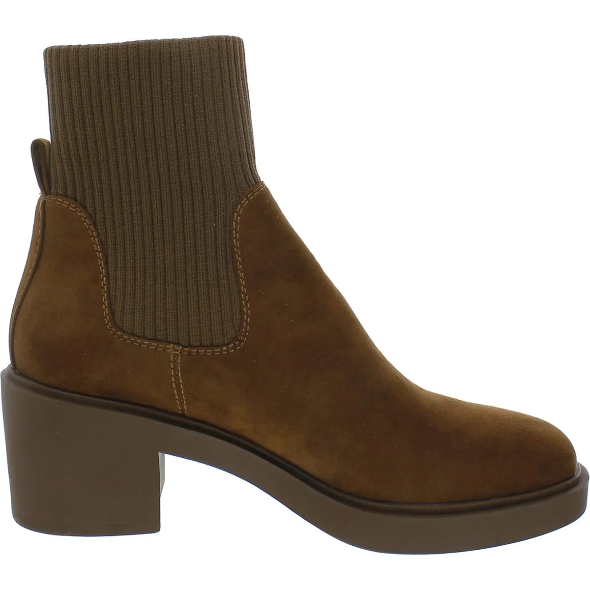 Faria Womens Suede Ankle Chelsea Boots