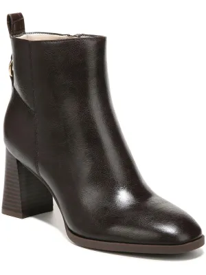 Farrah Womens Man Made Block Heel Ankle Boots