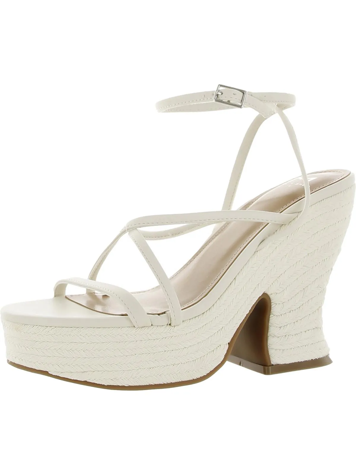 Fetch Womens Strappy Buckle Ankle Strap