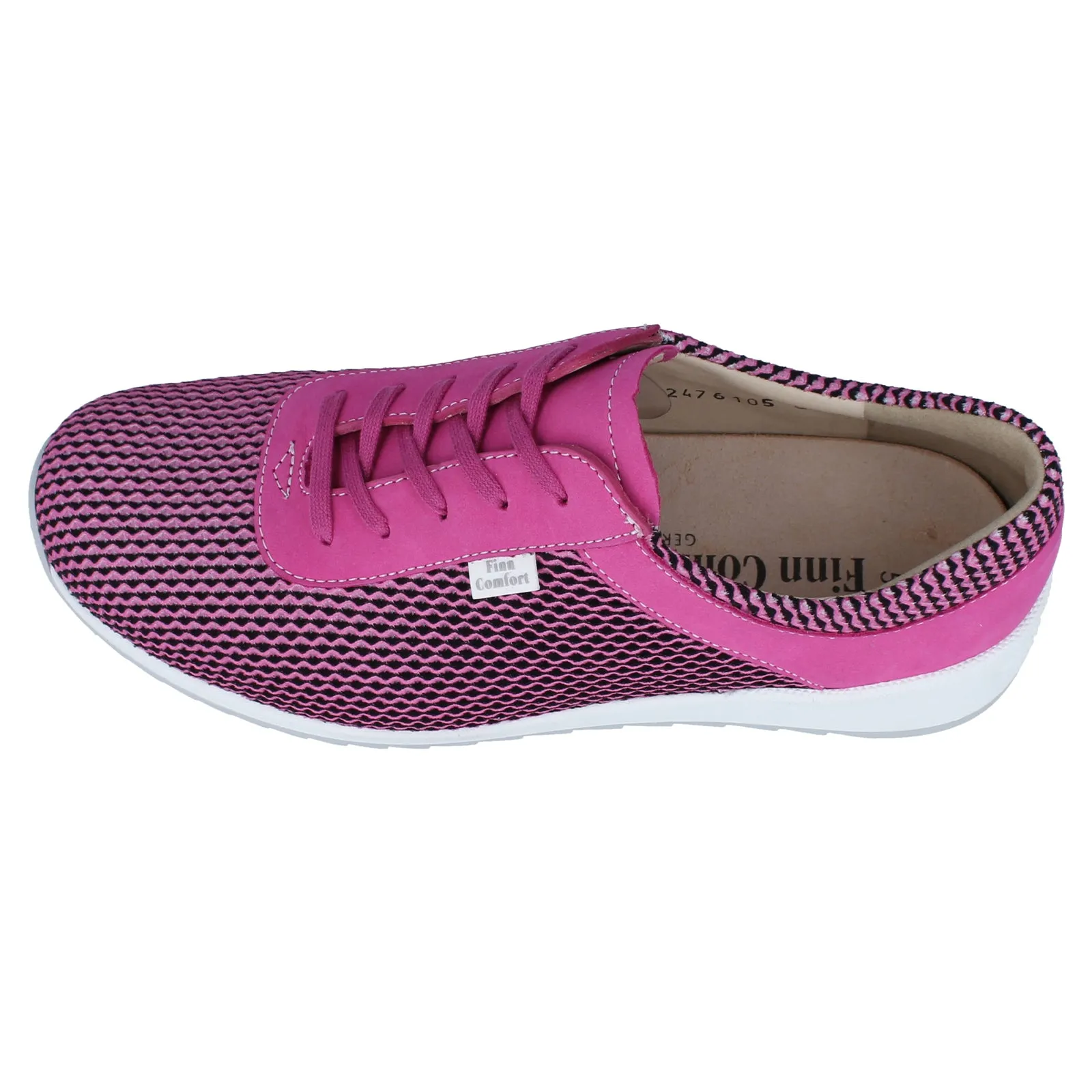 Finn Comfort Cerritos Leather Textile Women's Lace Up Shoes