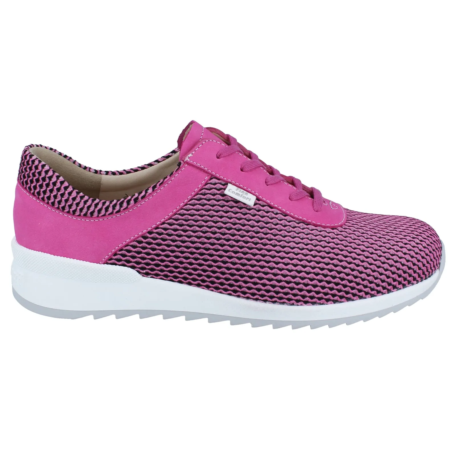 Finn Comfort Cerritos Leather Textile Women's Lace Up Shoes
