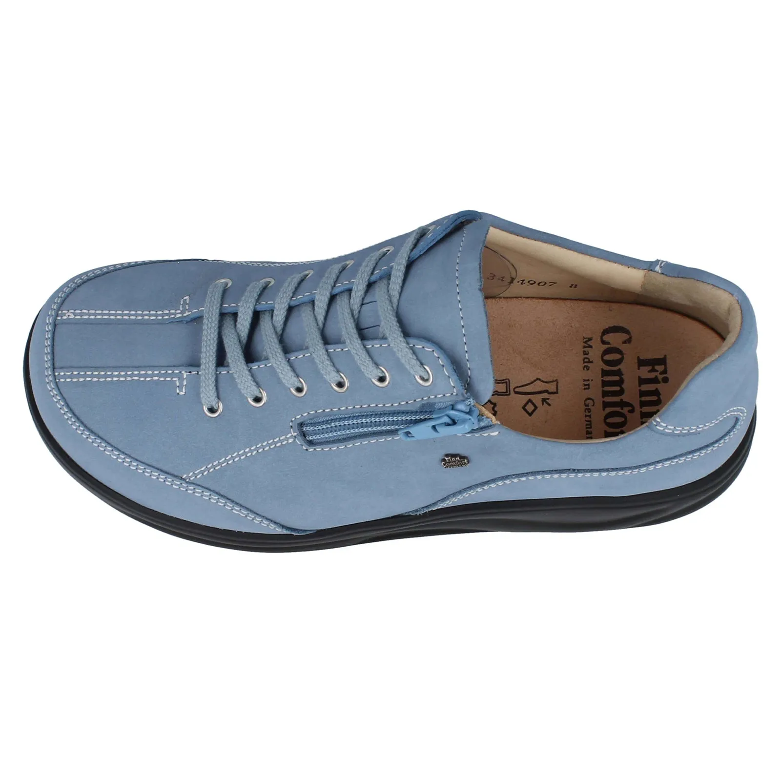 Finn Comfort Otaru Nubuck Leather Women's Lace Up Shoes