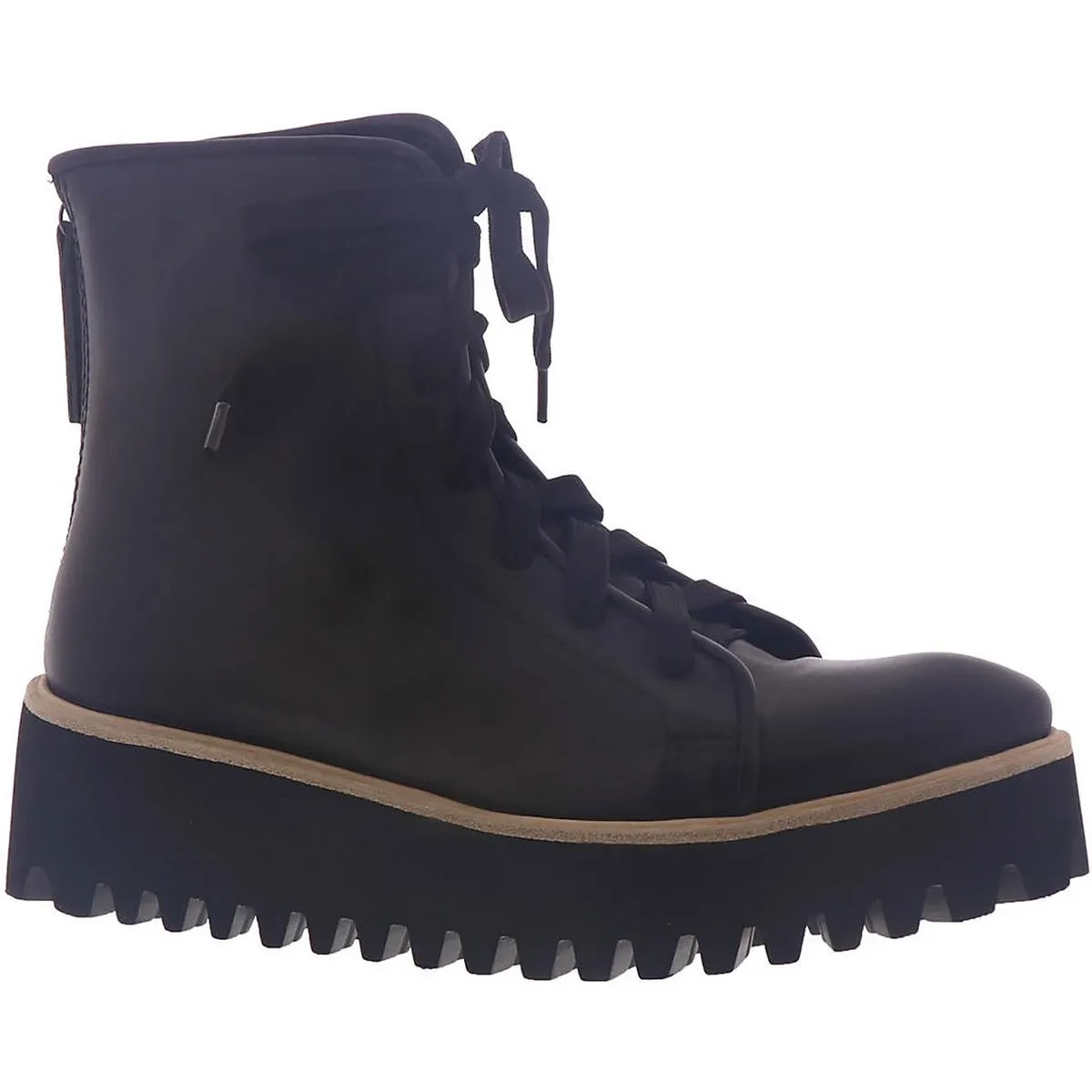 Flatform Camper 3T Womens Leather Lug Ankle Boots