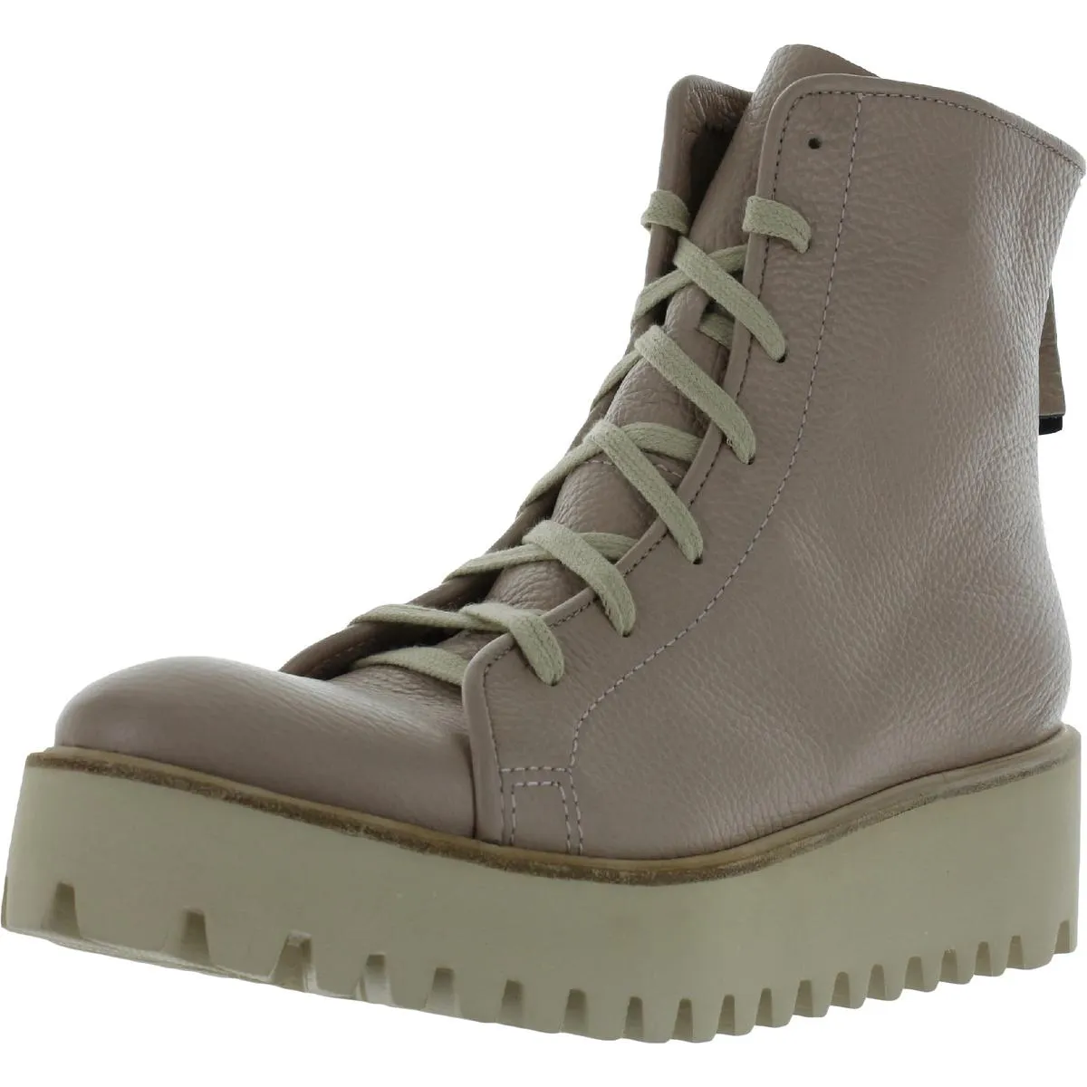 Flatform Camper 3T Womens Leather Lug Ankle Boots