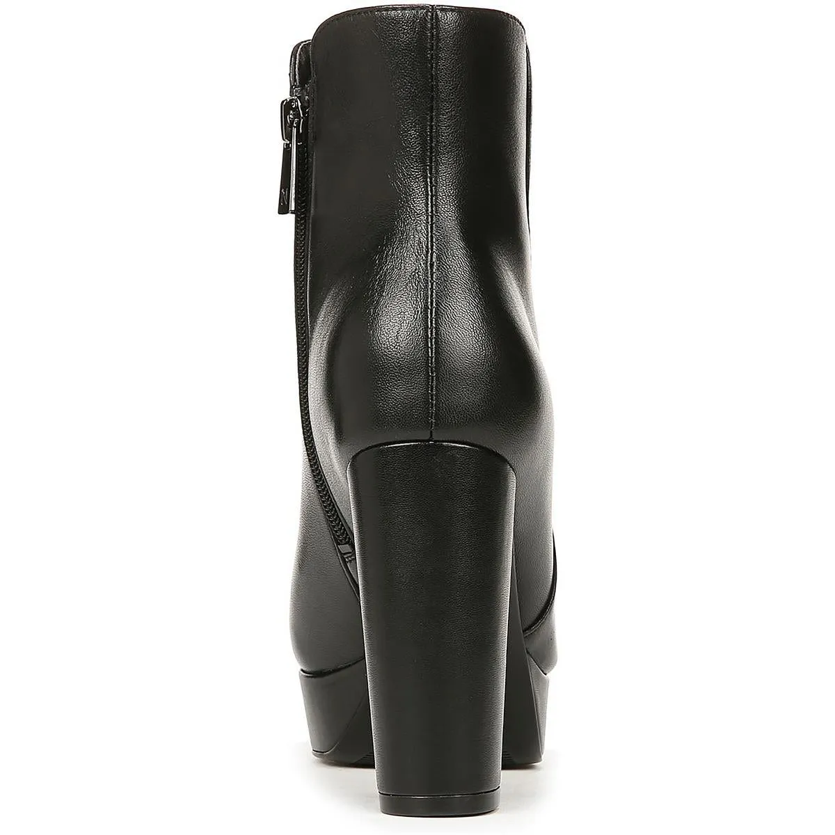 Flavio Womens Zipper Platform Ankle Boots
