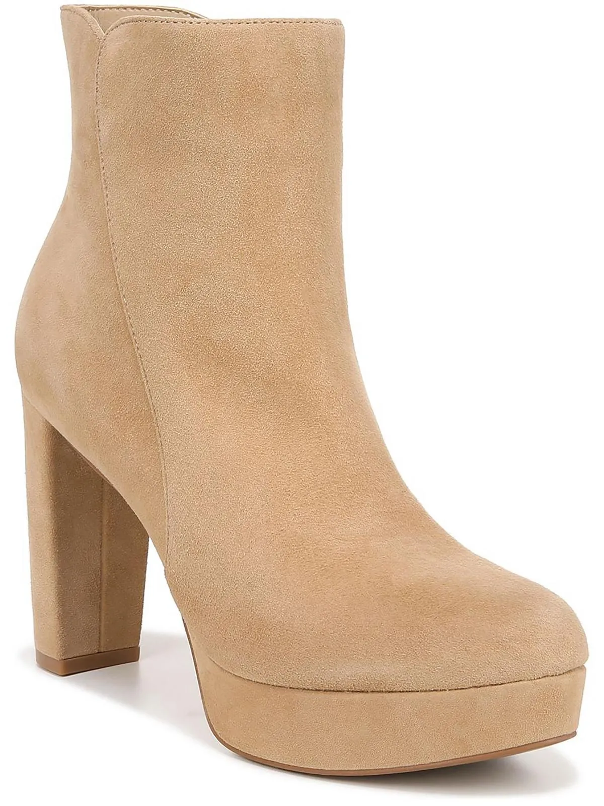 Flavio Womens Zipper Platform Ankle Boots