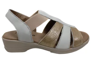 Flex & Go Azara Womens Comfortable Leather Sandals Made In Portugal Flex & Go Shoes