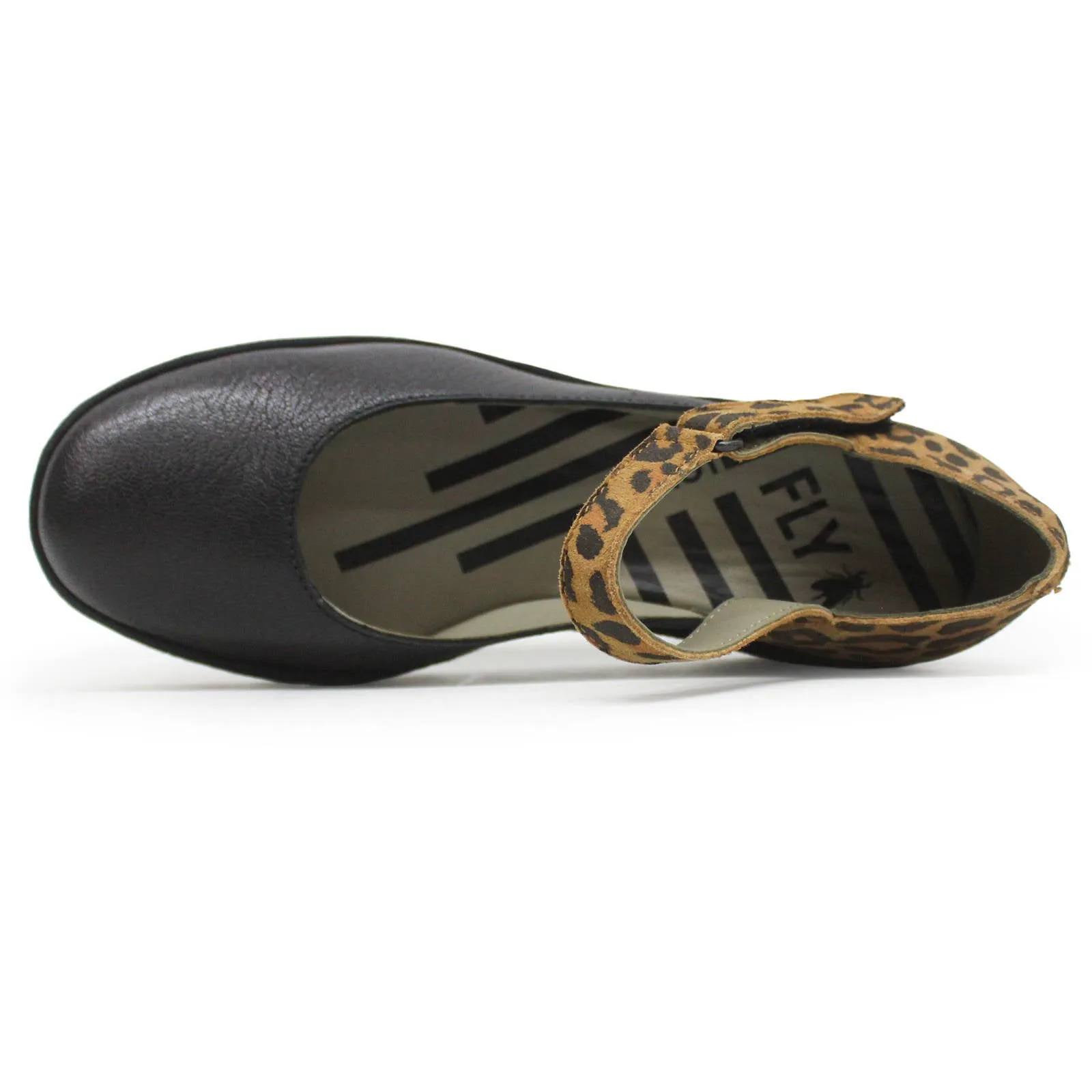 Fly London BAWO543FLY Mousse Cheetah Leather Women's Heels Shoes