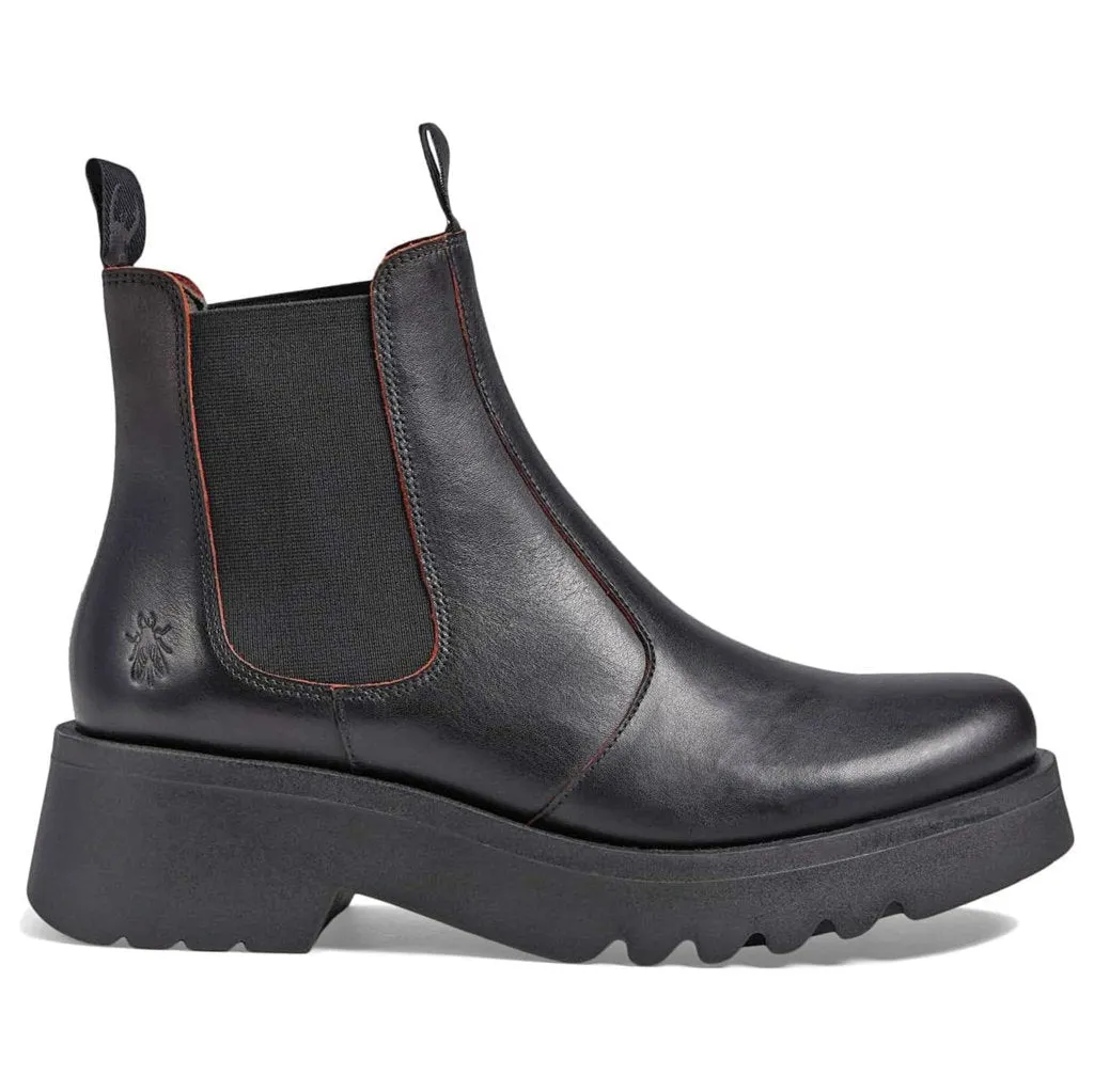 Fly London MEDI789FLY Java Leather Women's Chelsea Heel Boots