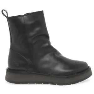 Fly London Reno053Fly Rug Leather Women's Zip Up Ankle Boots