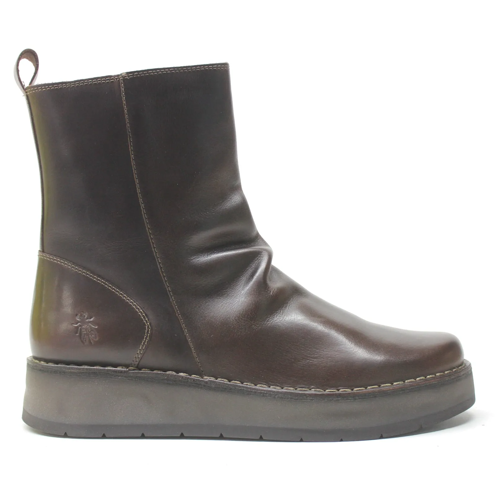 Fly London Reno053Fly Rug Leather Women's Zip Up Ankle Boots