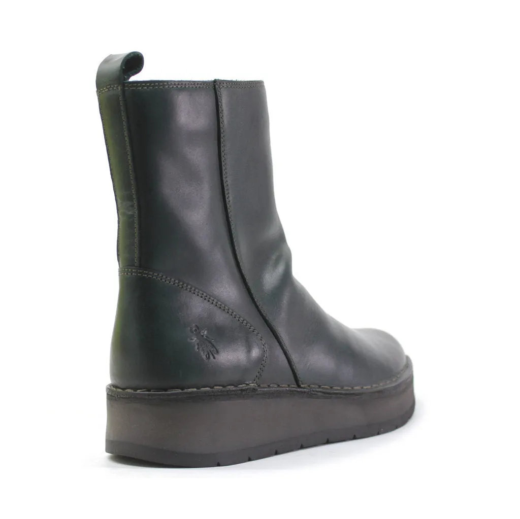 Fly London Reno053Fly Rug Leather Women's Zip Up Ankle Boots