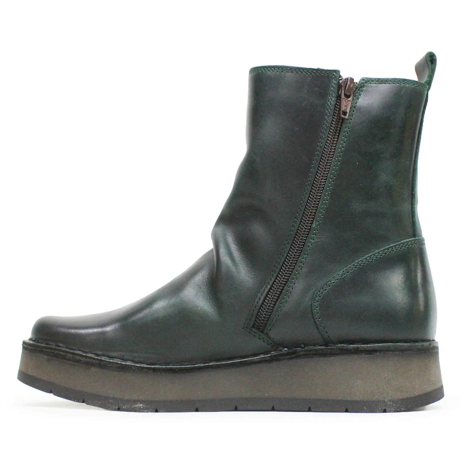 Fly London Reno053Fly Rug Leather Women's Zip Up Ankle Boots