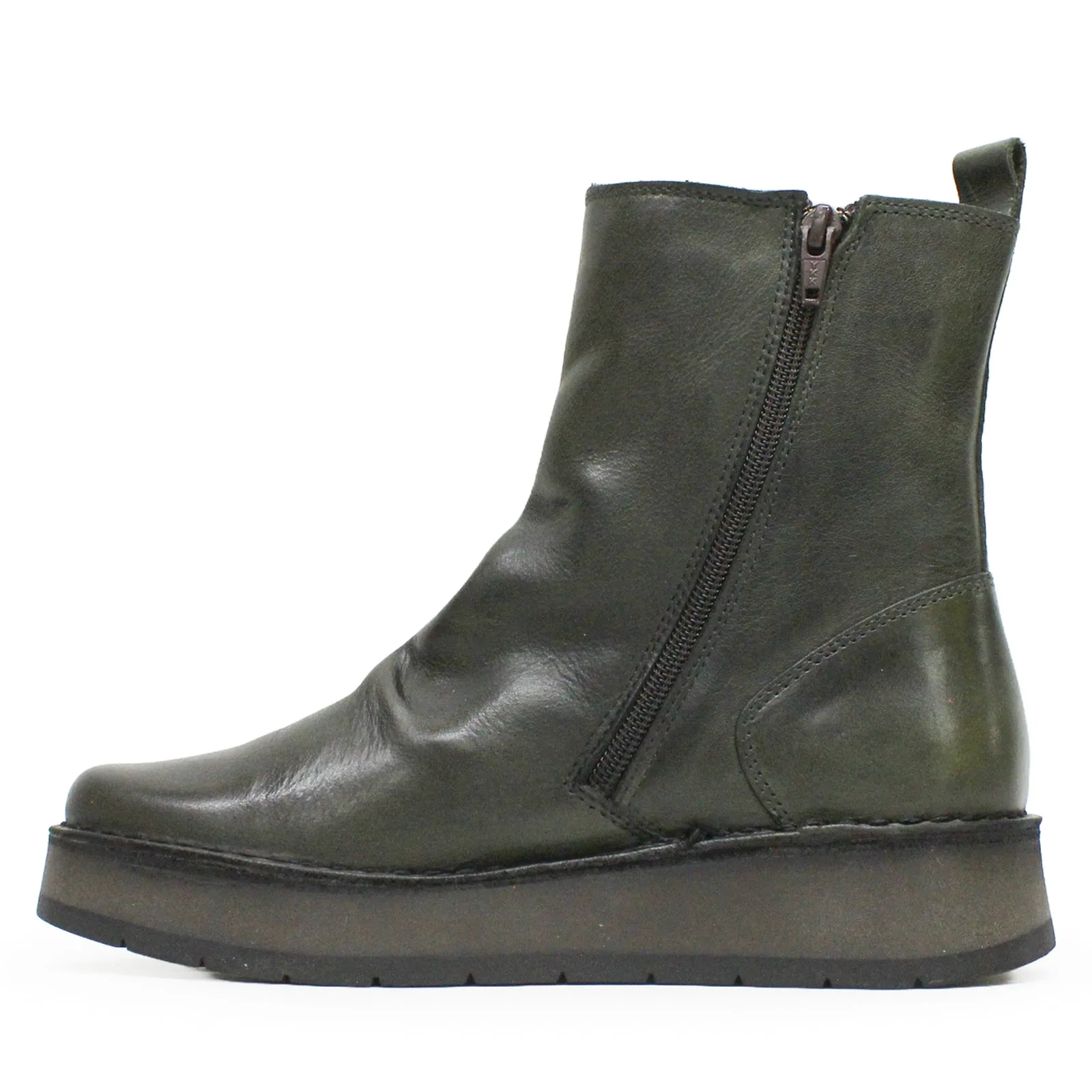 Fly London Reno053Fly Rug Leather Women's Zip Up Ankle Boots