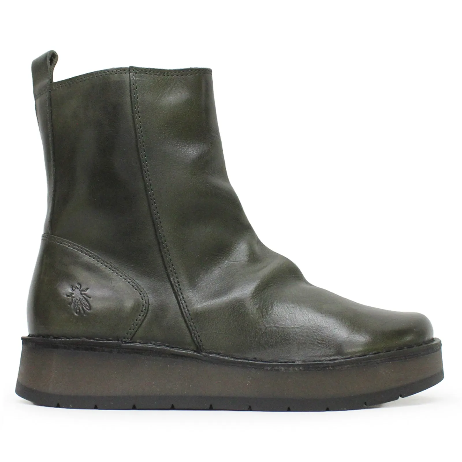 Fly London Reno053Fly Rug Leather Women's Zip Up Ankle Boots