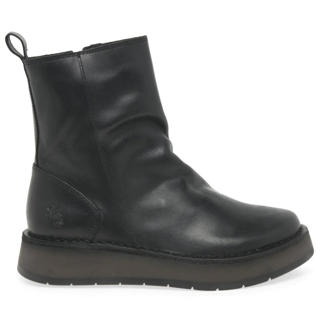 Fly London Reno053Fly Rug Leather Women's Zip Up Ankle Boots
