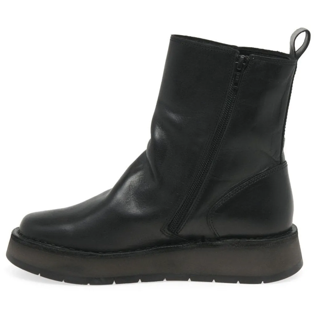 Fly London Reno053Fly Rug Leather Women's Zip Up Ankle Boots