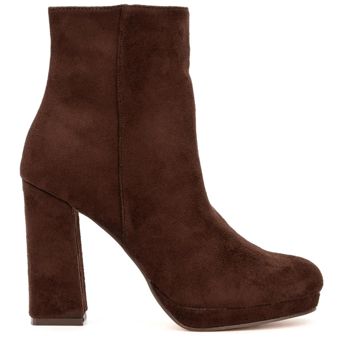 FRAN Womens Faux Suede Ankle Boots