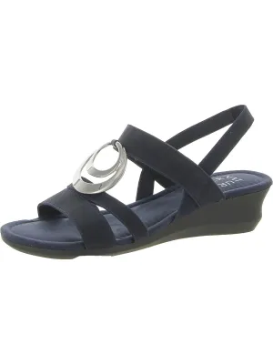 Galaxy Womens Slip On Comfort Wedge Sandals