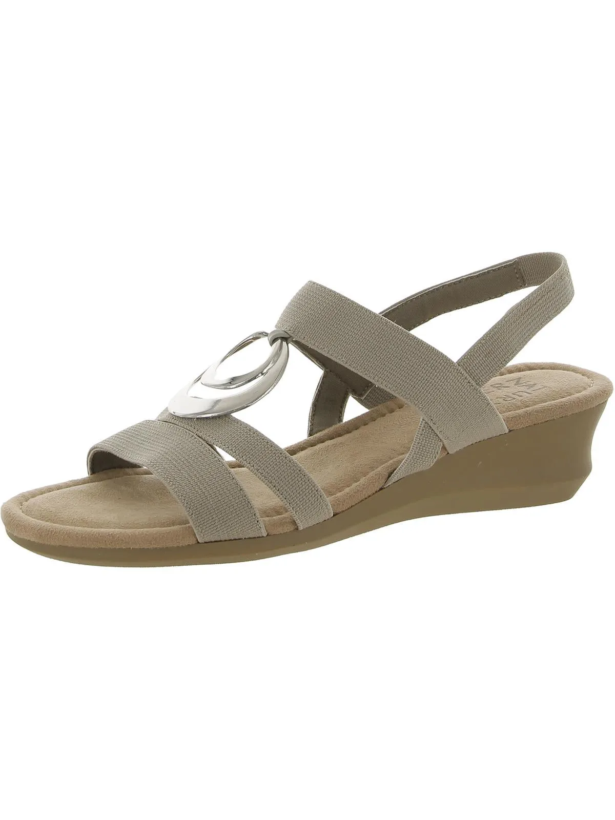 Galaxy Womens Slip On Comfort Wedge Sandals