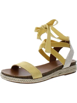 Gennay Womens flat Ankle Strap Espadrilles