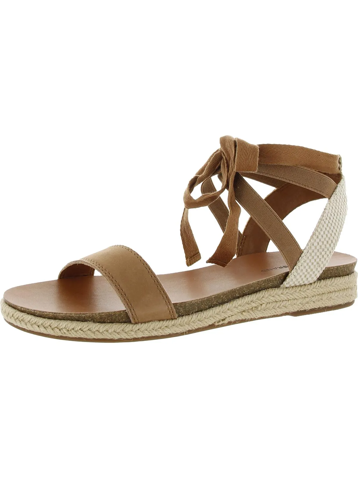 Gennay Womens flat Ankle Strap Espadrilles