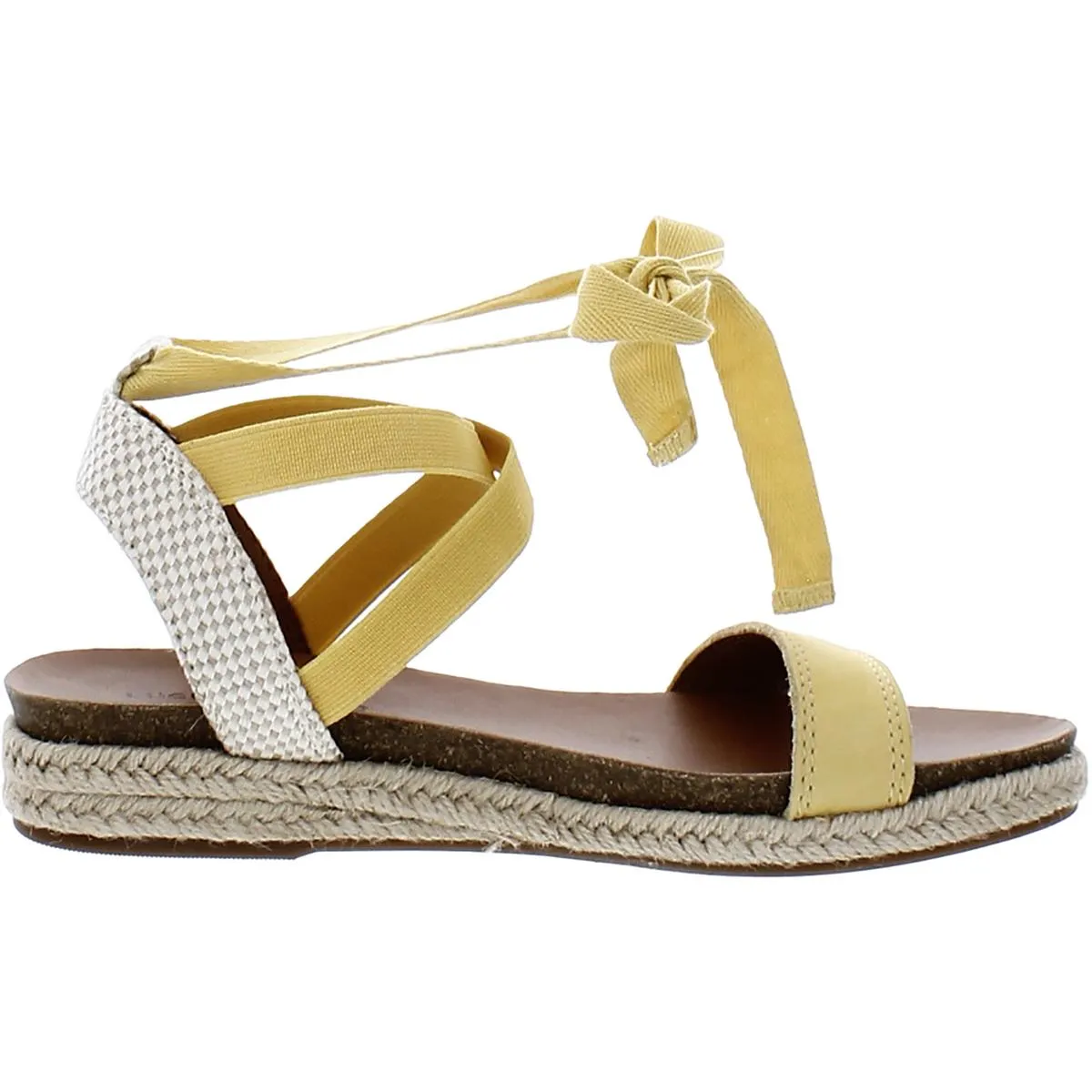 Gennay Womens flat Ankle Strap Espadrilles