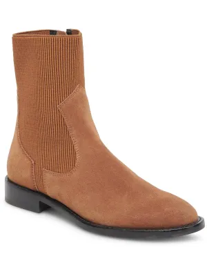 Gineva Womens Ribbed Ankle Chelsea Boots