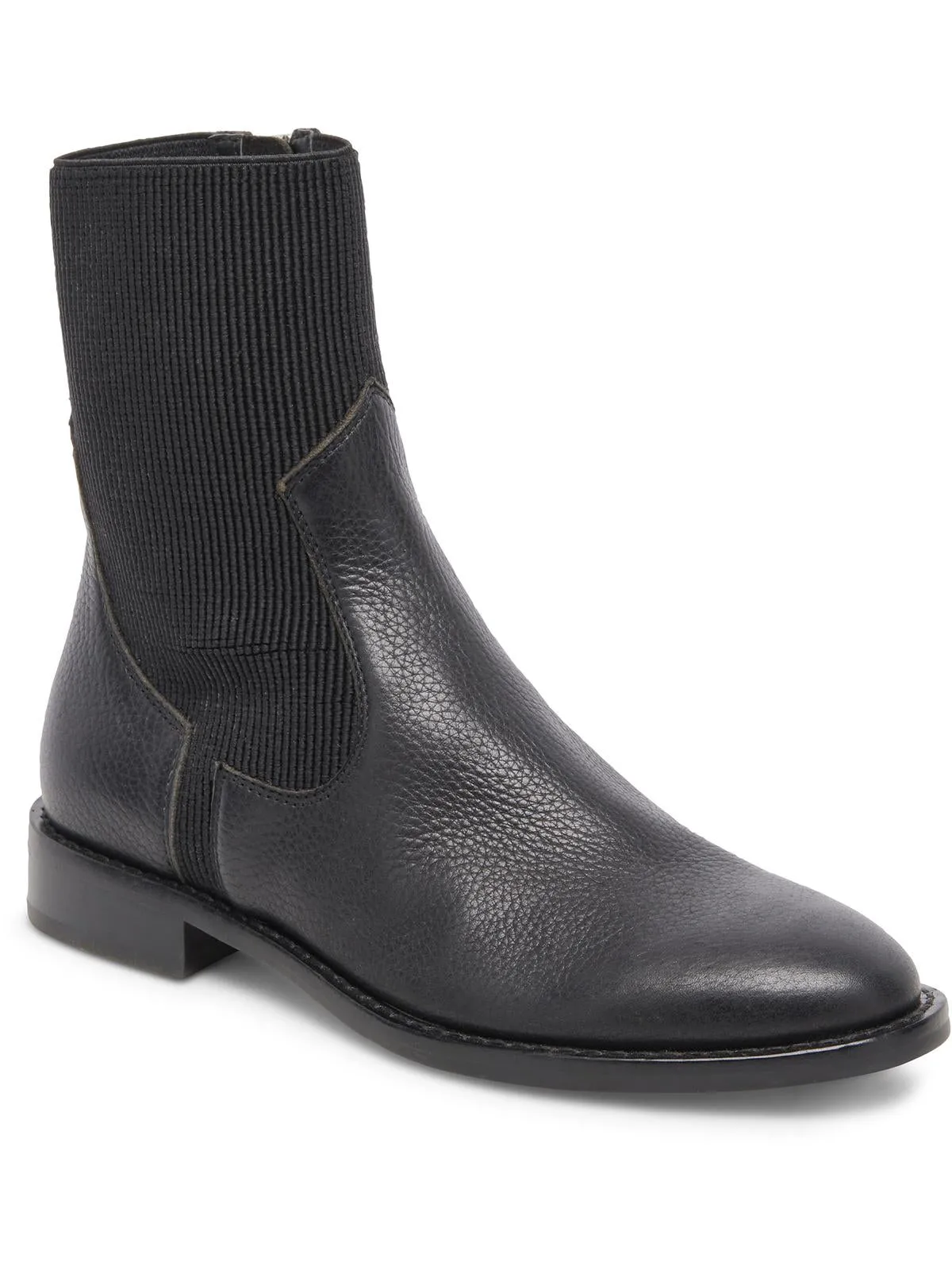 Gineva Womens Ribbed Ankle Chelsea Boots
