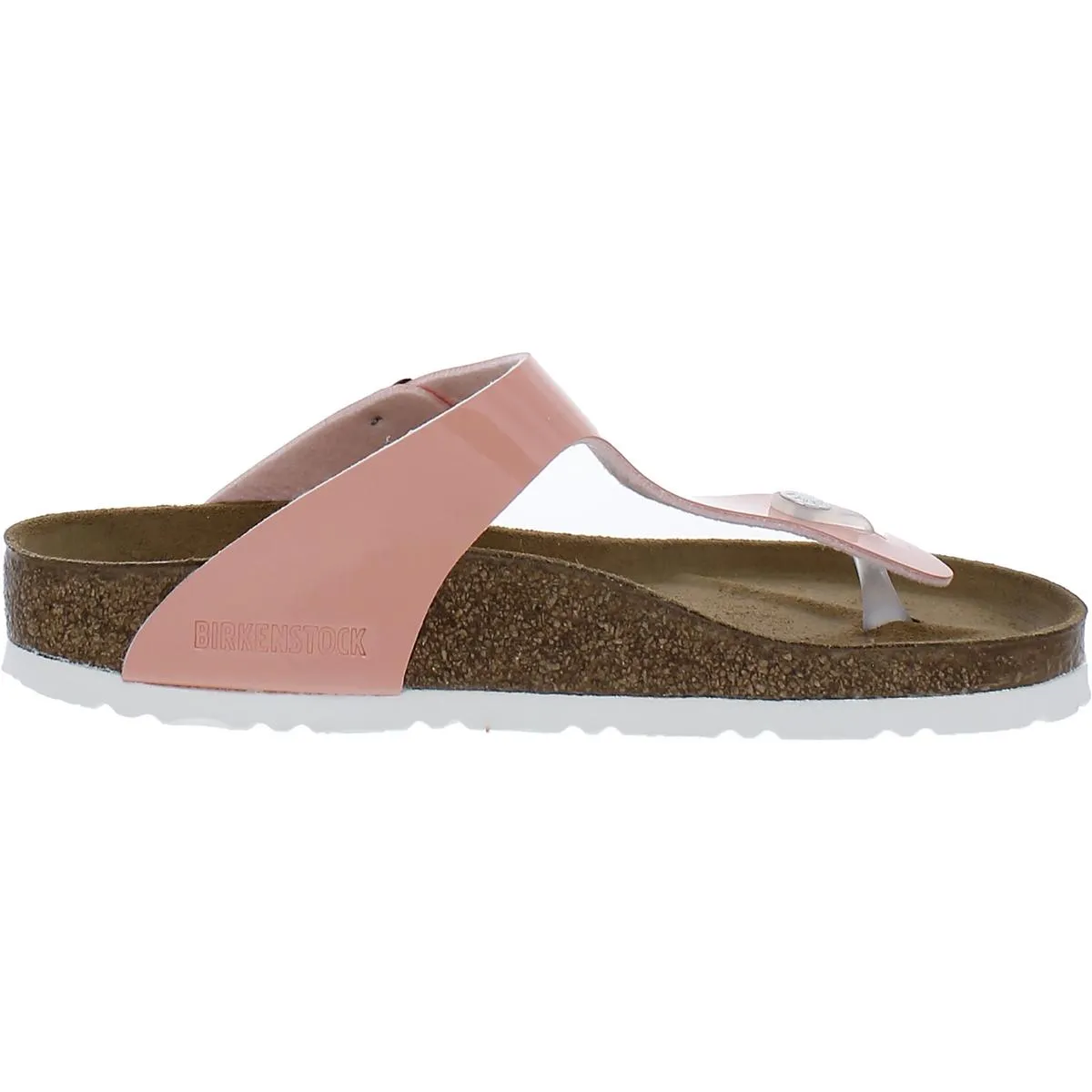 Gizeh  BS Womens Patent Leather Comfort Fit Footbed Sandals
